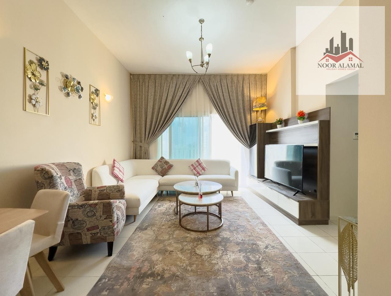 Sharjah - Al Qasimia - Super Deluxe 2-bedroom apartment with a spacious living room and 2 bathrooms