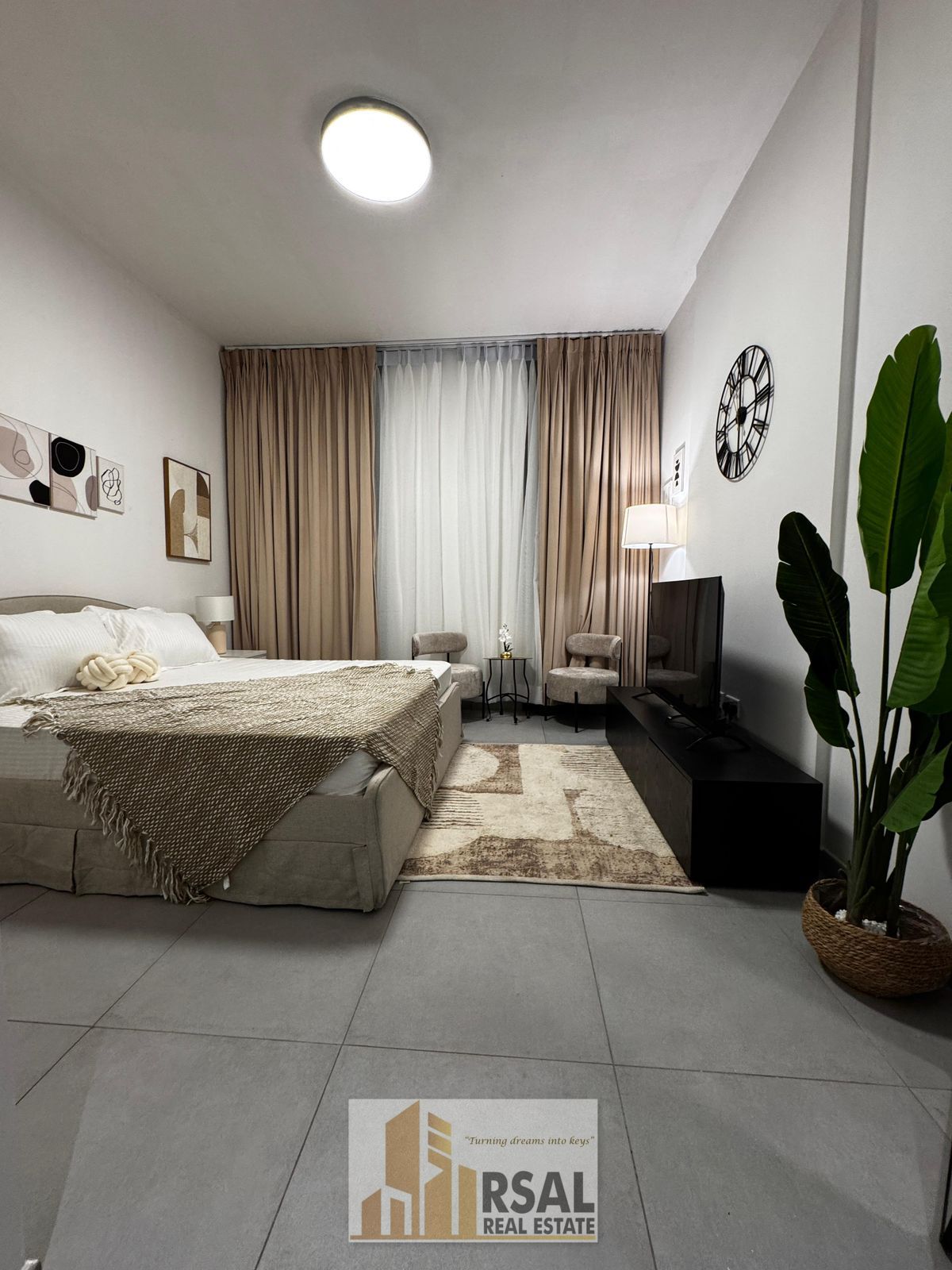 Fully Furnished Studio In Gated Community with Gym & Pool