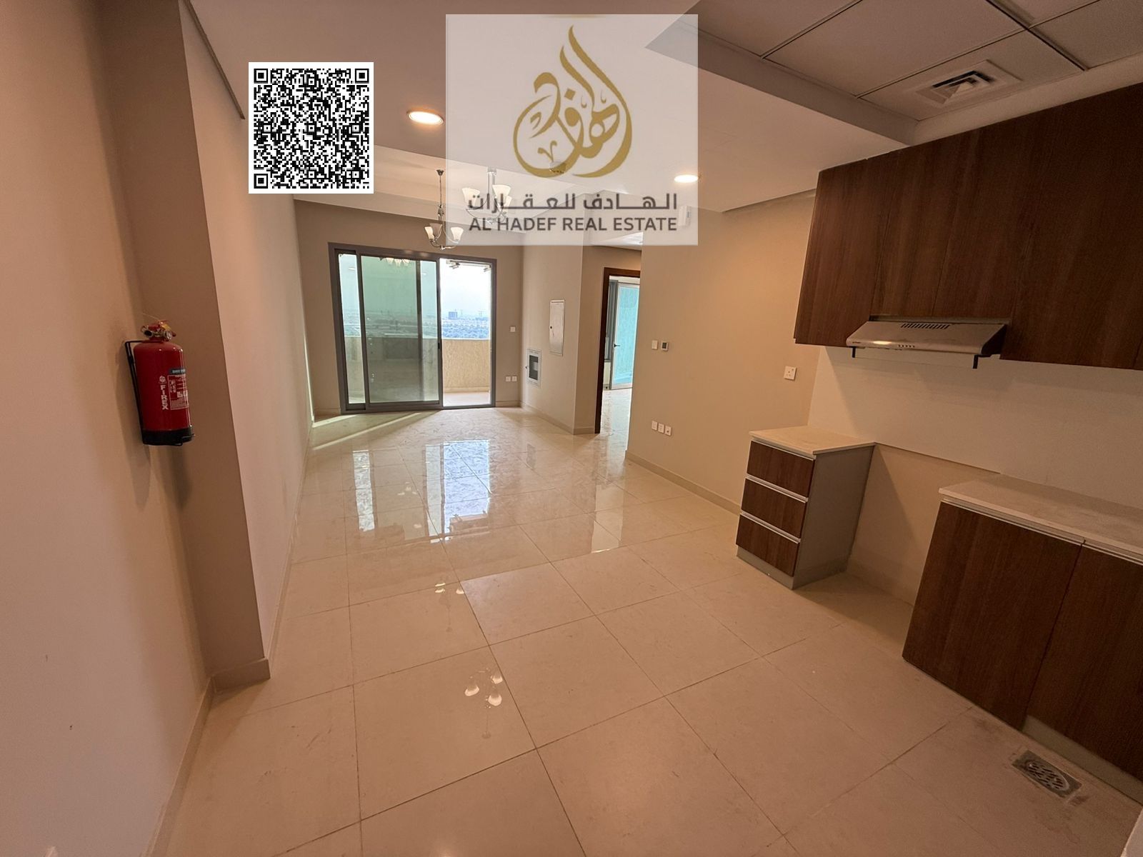 Two bedrooms and a living room, first occupancy, Al Amerah area, Emirates City, at a very special price