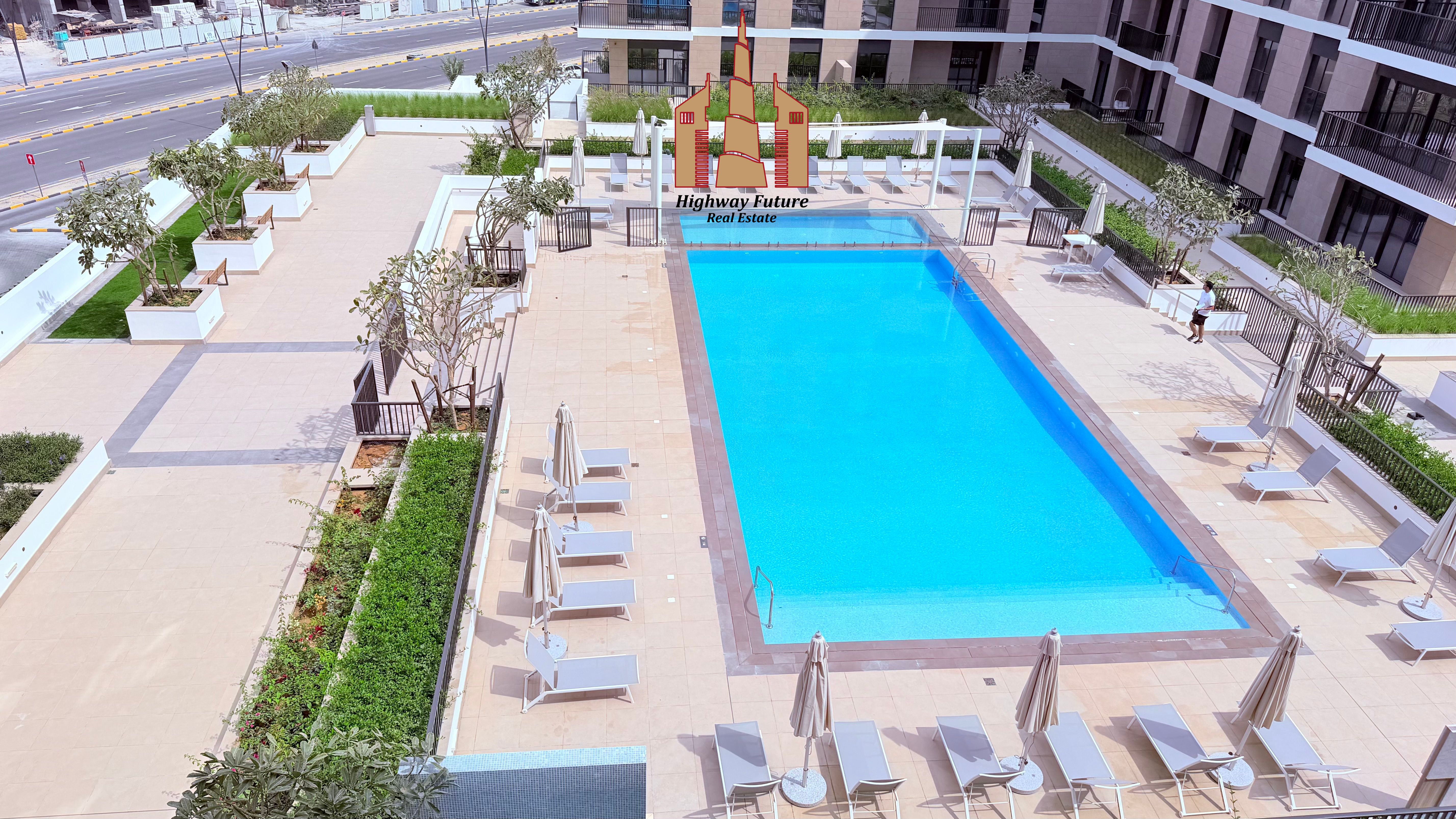Brand New | Pool View | Luxurious 3-BR | Maid Room |