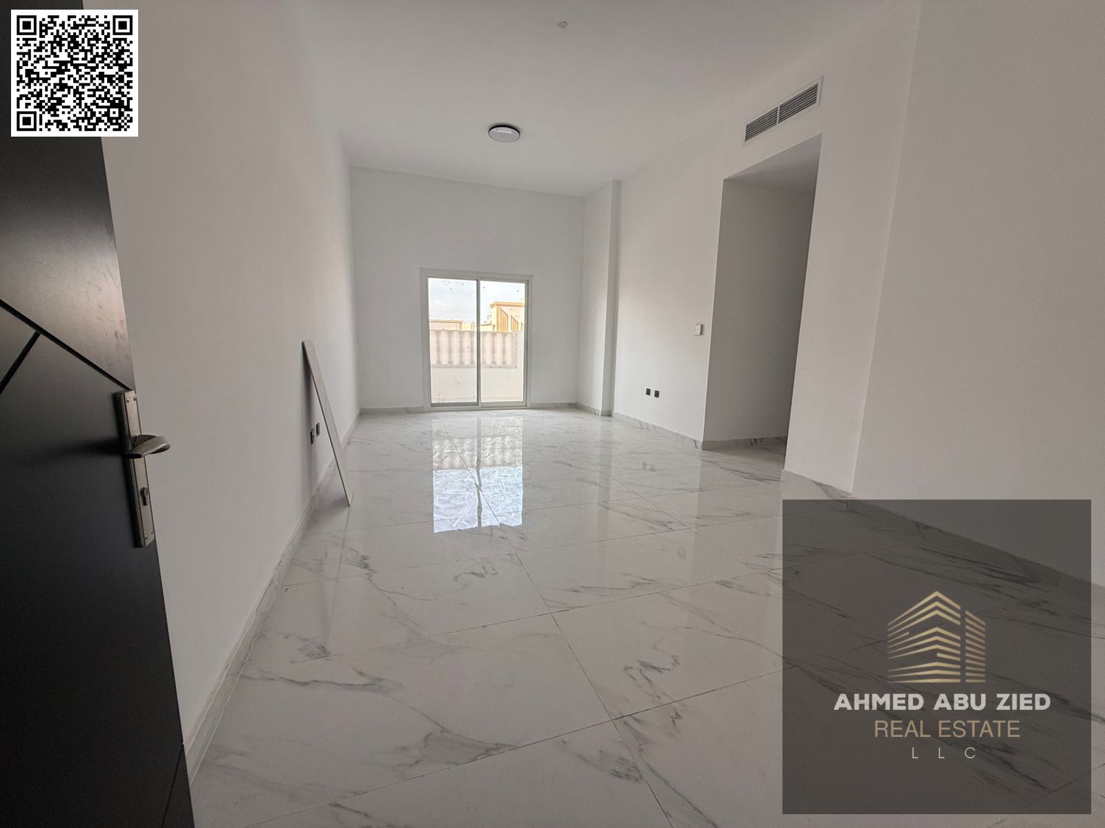 Two-bedroom apartment with a living room for annual rent in Al Muwaihat 3, Ajman, inside a new building, first occupant, with a balcony, modern finish
