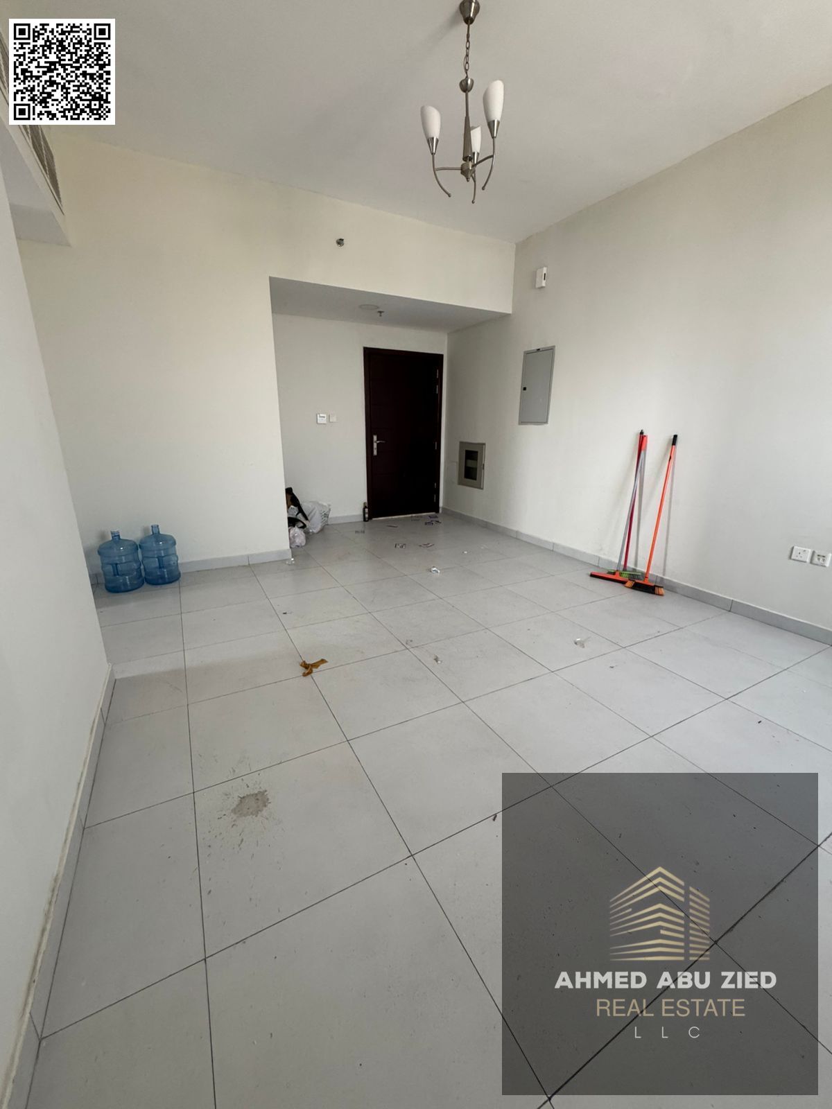Cheapest two-bedroom apartment with a living room and two bathrooms in Ajman, Al Jurf 3 area. Central air conditioning, modern finishes, near Mohammed