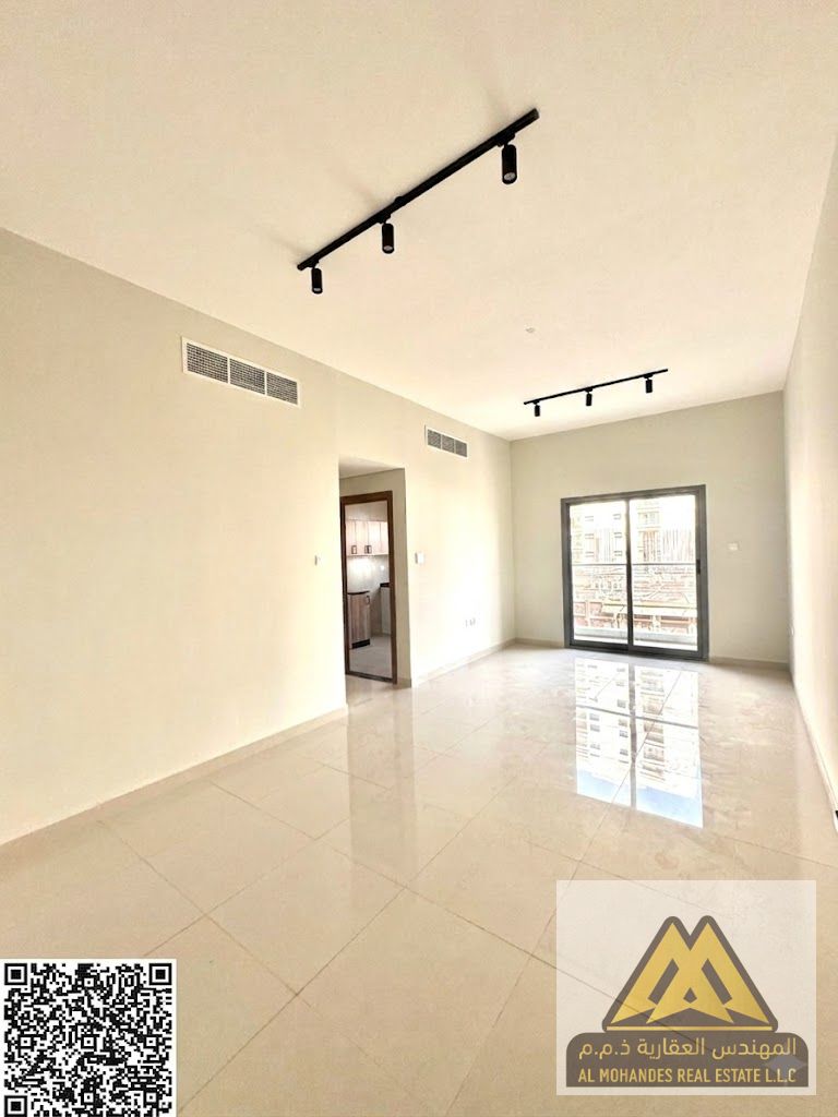 Very large area | Brand new apartment, first occupancy | Built-in wardrobes | Prime location close to all services | Easy access to Sharjah and Dubai