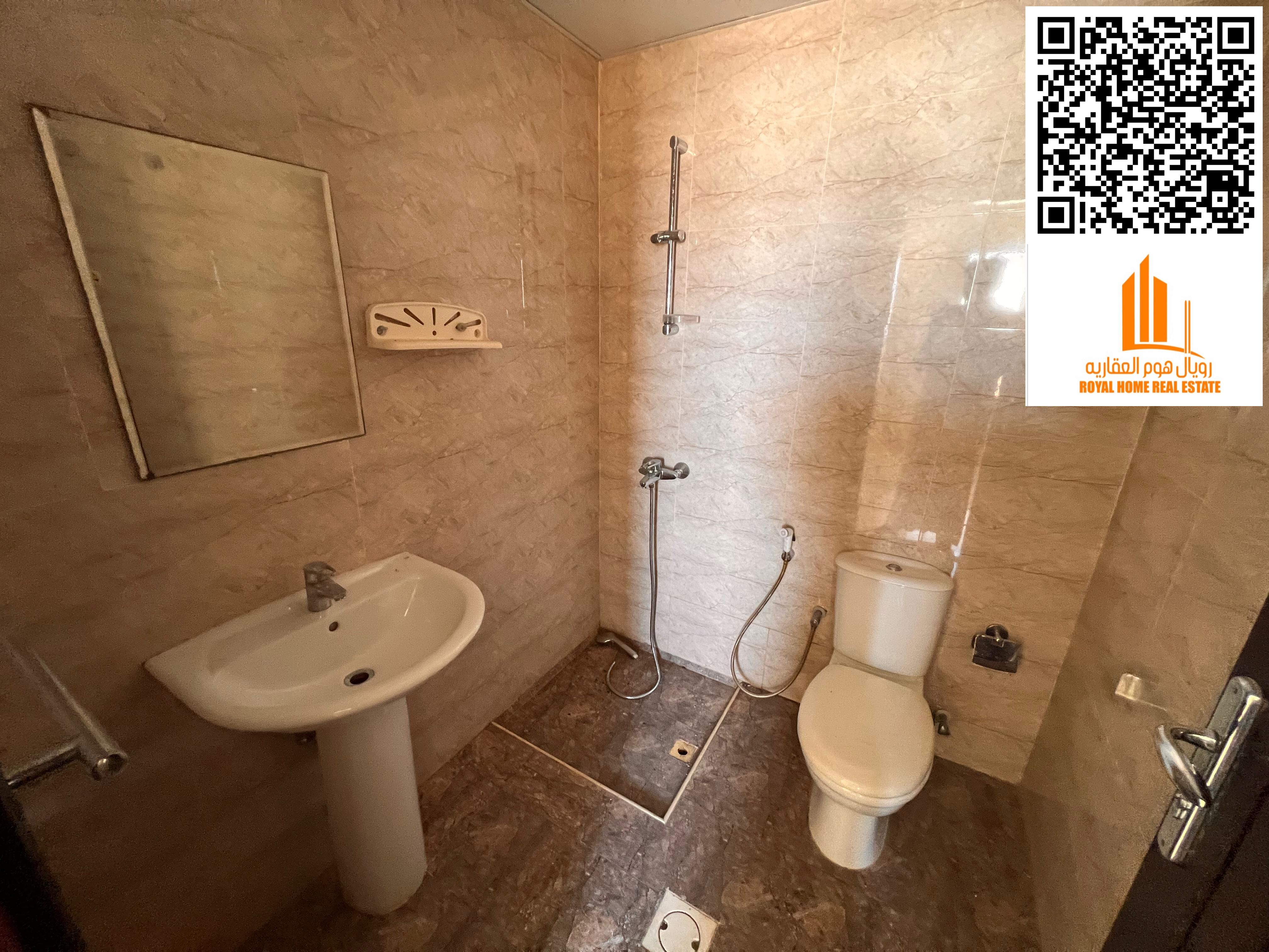 Studio for Rent in Al Nuaimiya 1 (Second Tenant) – Spacious living area with bathroom and semi-closed kitchen – Ground parking available – Annual rent