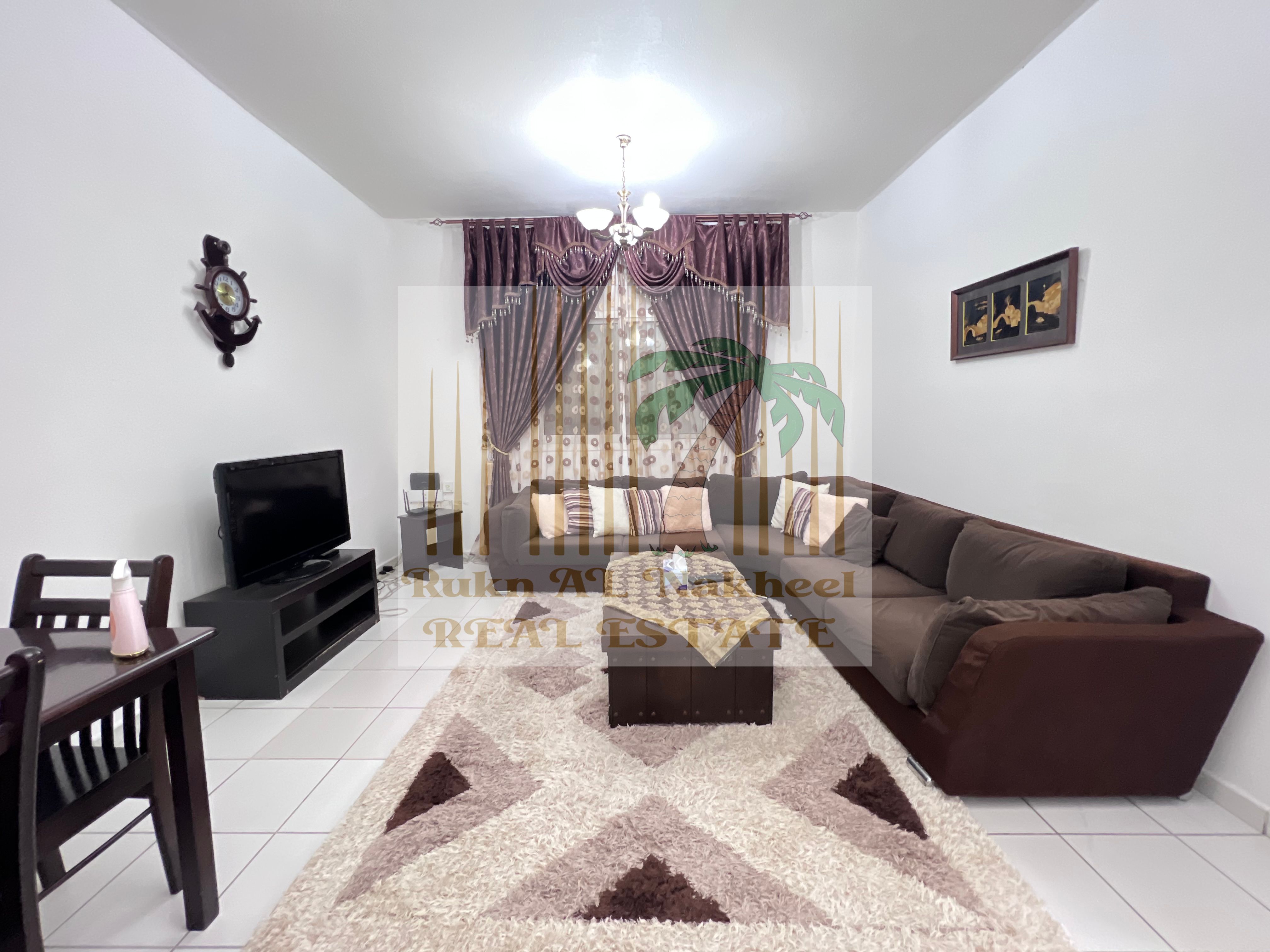 Fully furnished monthly 1bhk 1bath balcony with open view ready to move in good location for more details & information contact us