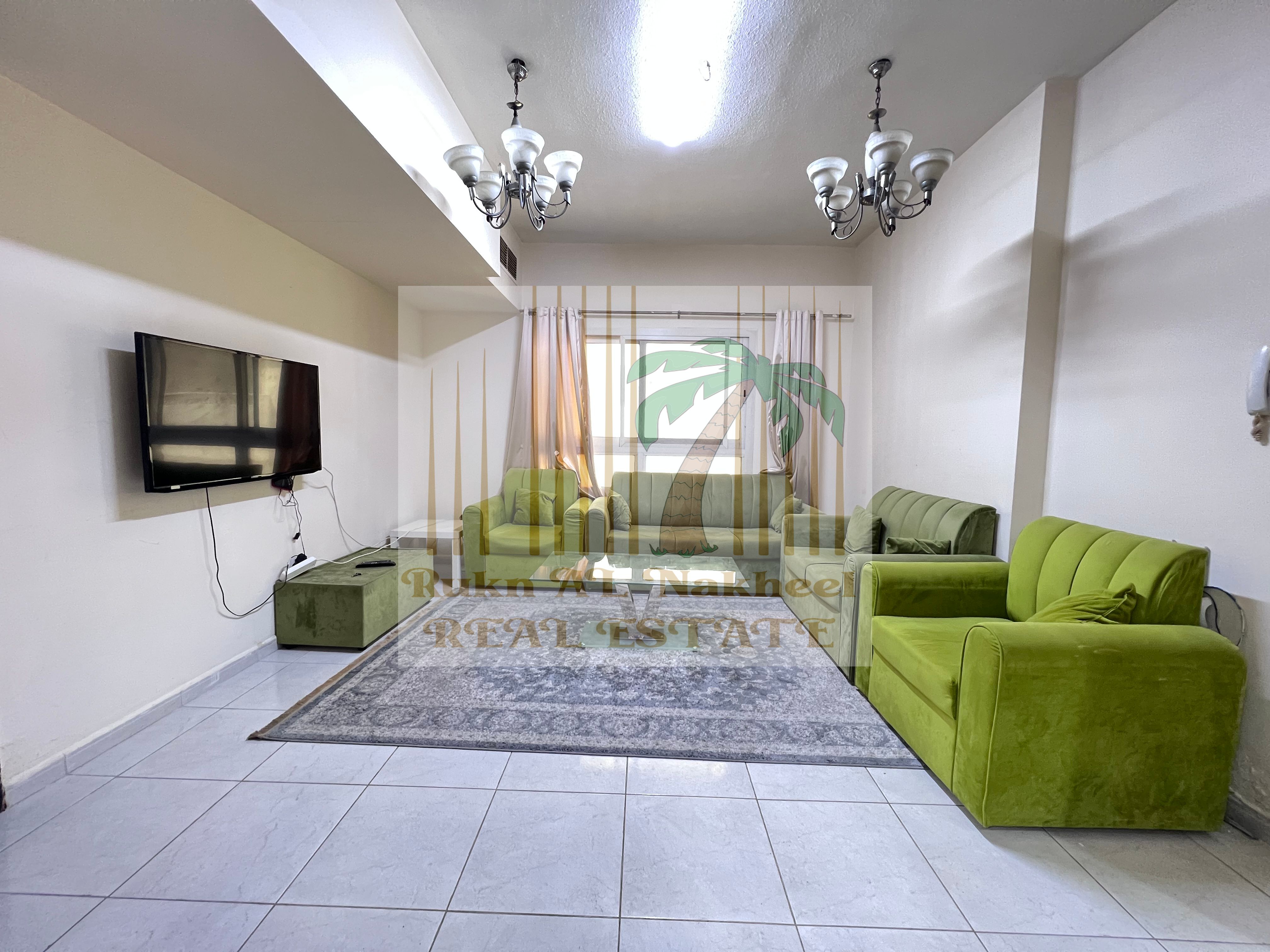 Fully furnished monthly 1bhk 2bath balcony with open view ready to move in good location for more details & information contact us