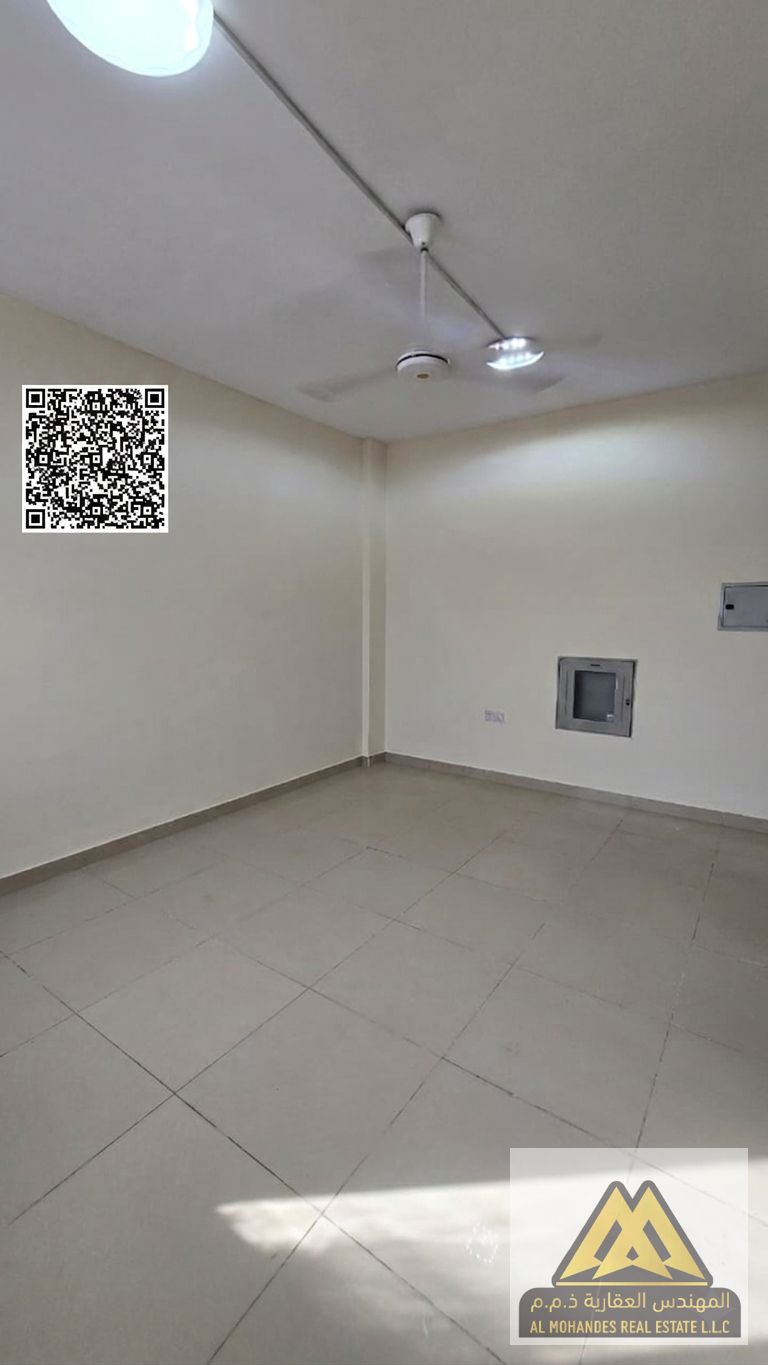 For annual rent: A spacious studio apartment in Al Jurf Industrial Area 2, Ajman, with a prime location close to all amenities.