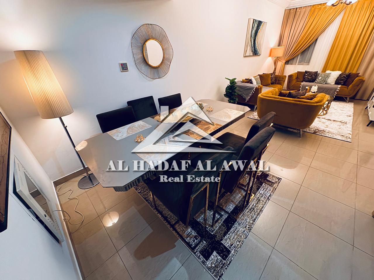 First Occupancy Two bedrooms and a living room, 6500 SAR rent with internet, 1000 SAR security deposit, and parking inside the building. . .