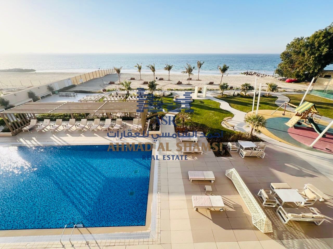 Fully Furnished 3BR + Maids Room || Direct Beach View || Chiller Free || Private Beach Access || All Amenities Free