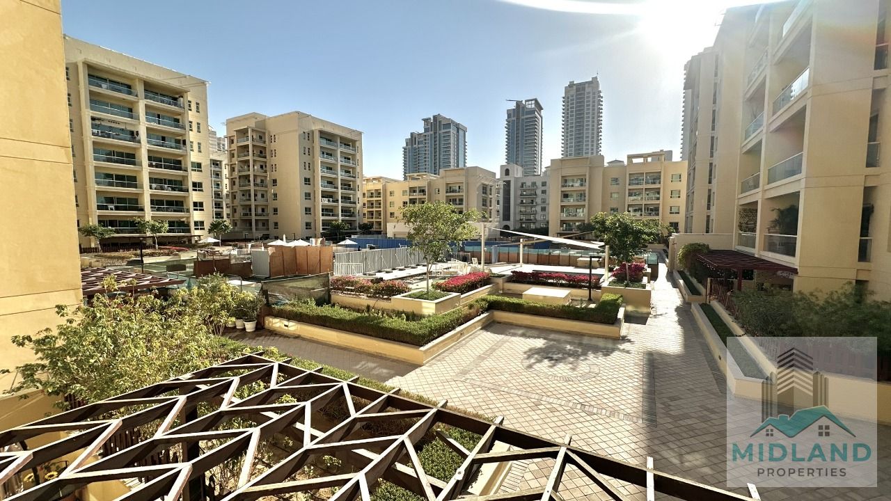 1BR Fully Furnished Apartment | Modern Layout | Balcony | Al Dhafrah 2, The Greens