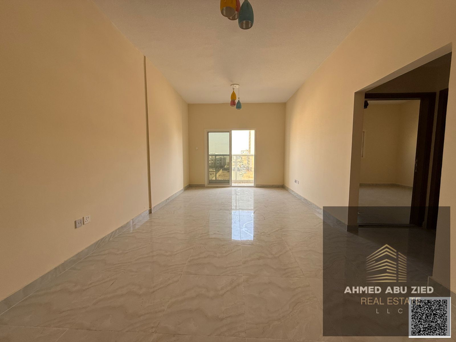 1BR hall for rent in Ajman, 2 baths, spacious hall, balcony, central AC, hotel finishing, light & moisture insulation, regular maintenance, prime area