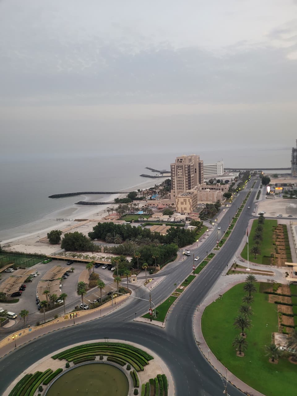 1BR + hall, fully furnished, sea view, first tenant, Ajman Corniche opposite Al Bahi Palace, easy access to Dubai & Sharjah, 5,500 AED, 500 deposit.