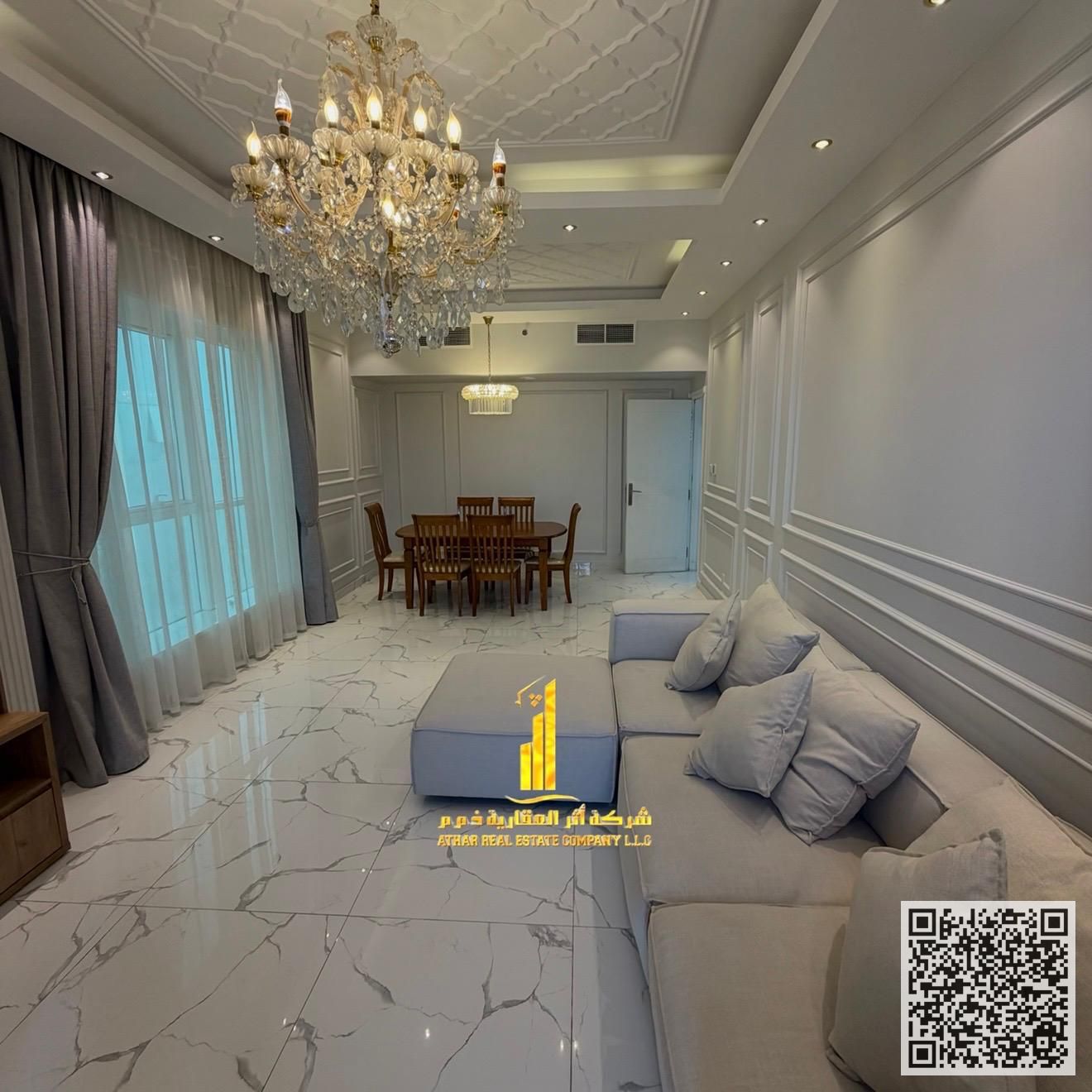 Luxury 2-Bedroom Apartment with Sea View for Monthly Rent in Oasis Towers Experience luxury living with a stunning full sea view! Fully furnishe