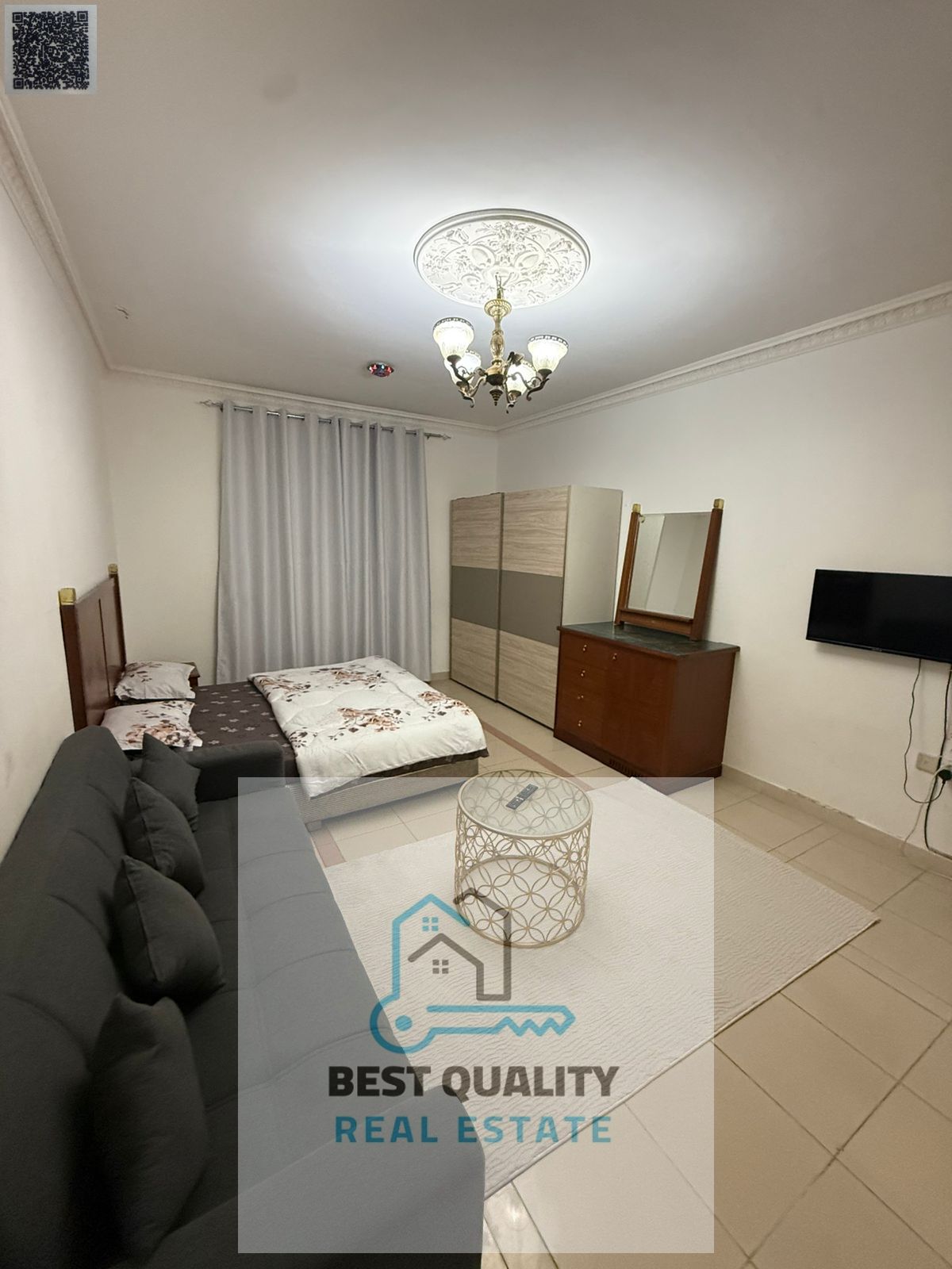 Studio with Balcony for Rent in Ajman Corniche – Open View | AED 3,000 Monthly