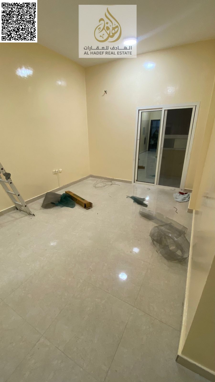 One-bedroom apartment with living room, two bathrooms, and a balcony in a prime location in Ajman, Al Jurf 2, at the lowest prices, close to Al Aqsa S