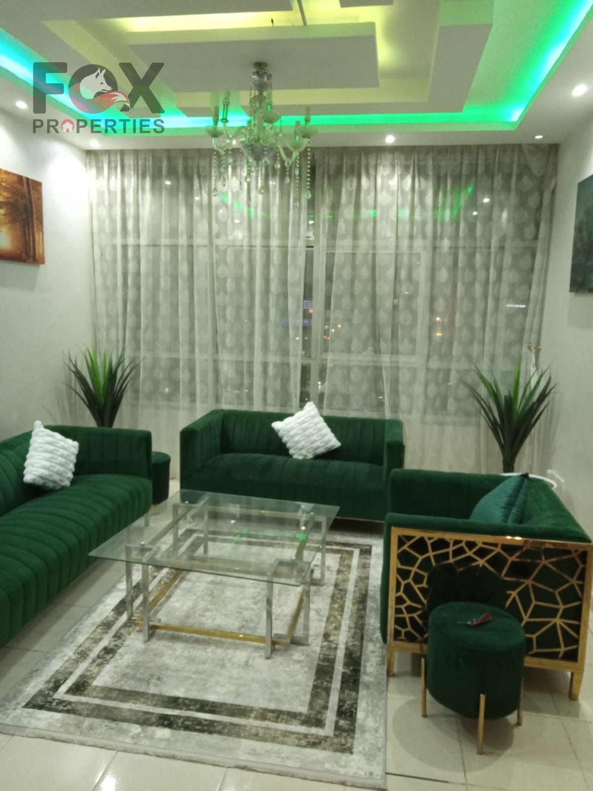 Monthly Rent: Fully furnished 1-bedroom apartment Location: Orient Towers, Port Street, Al Rashidiya 1