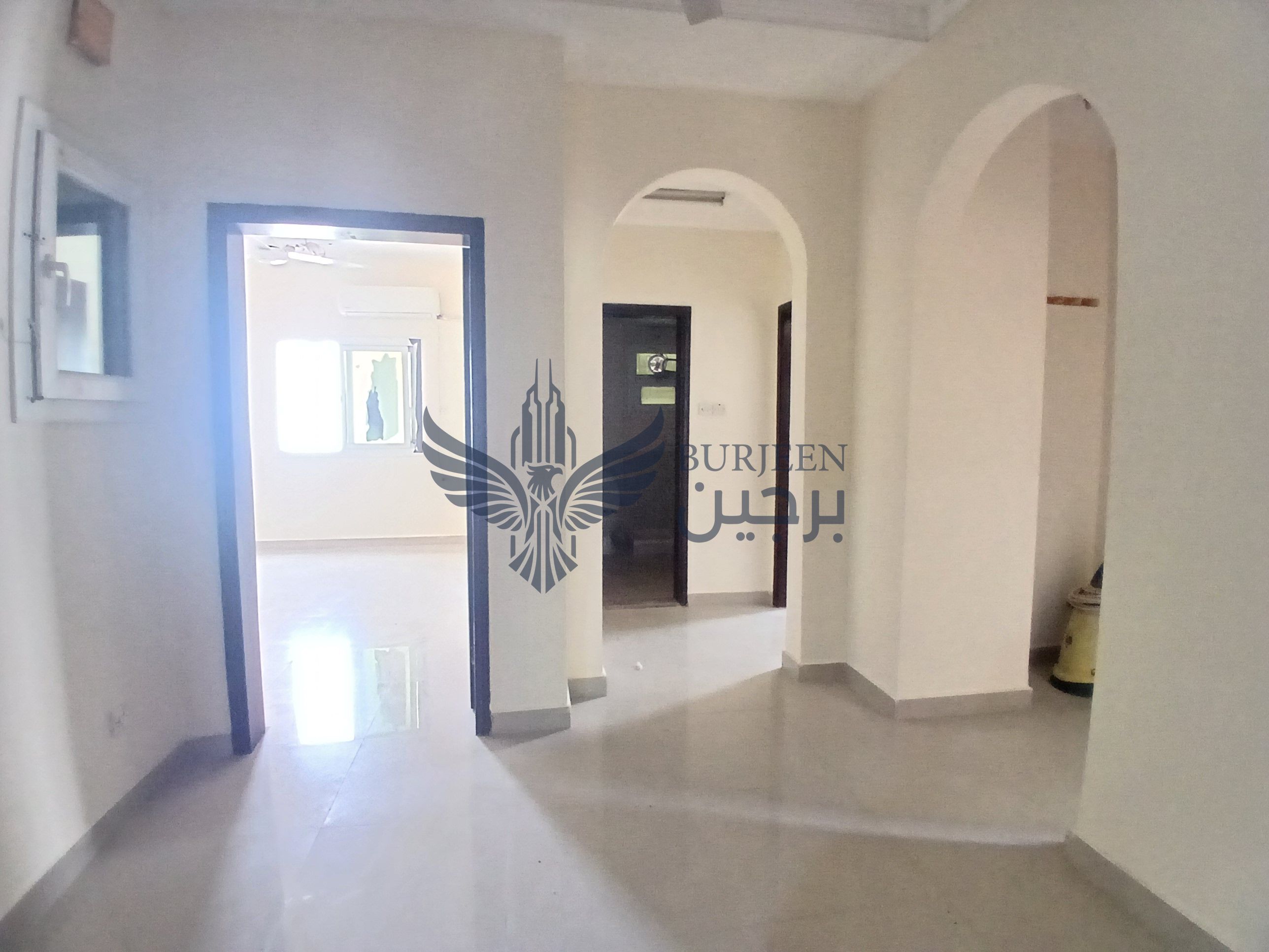 Spacious 2bhk apartment available in al nabba only for families split ac central gas family building with balcony only 32k
