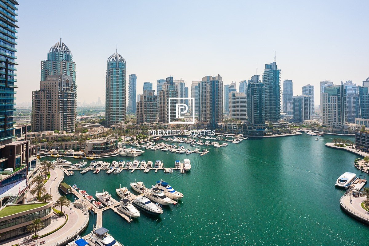 Largest 2BR In Cayan Tower With Full Marina View | Dubai Marina